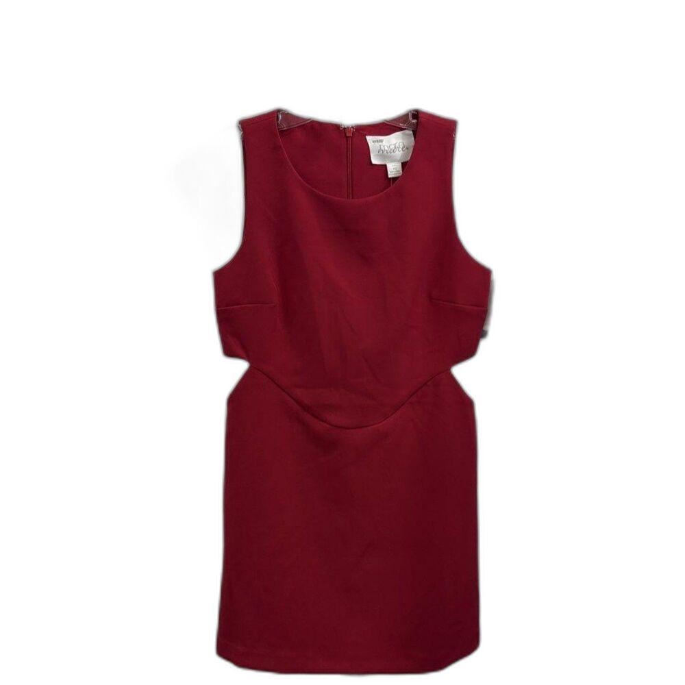 Mare Mare x Anthropologie Red Side Cutout Shift Mini Dress Cocktail Size XS